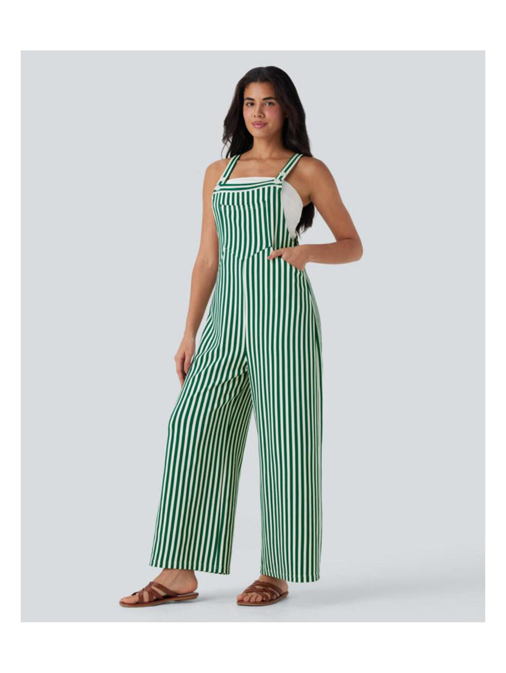 Halara Waffle Knit Overalls Women’s Size XL Relaxed Lounge Jumpsuit [COPY]
